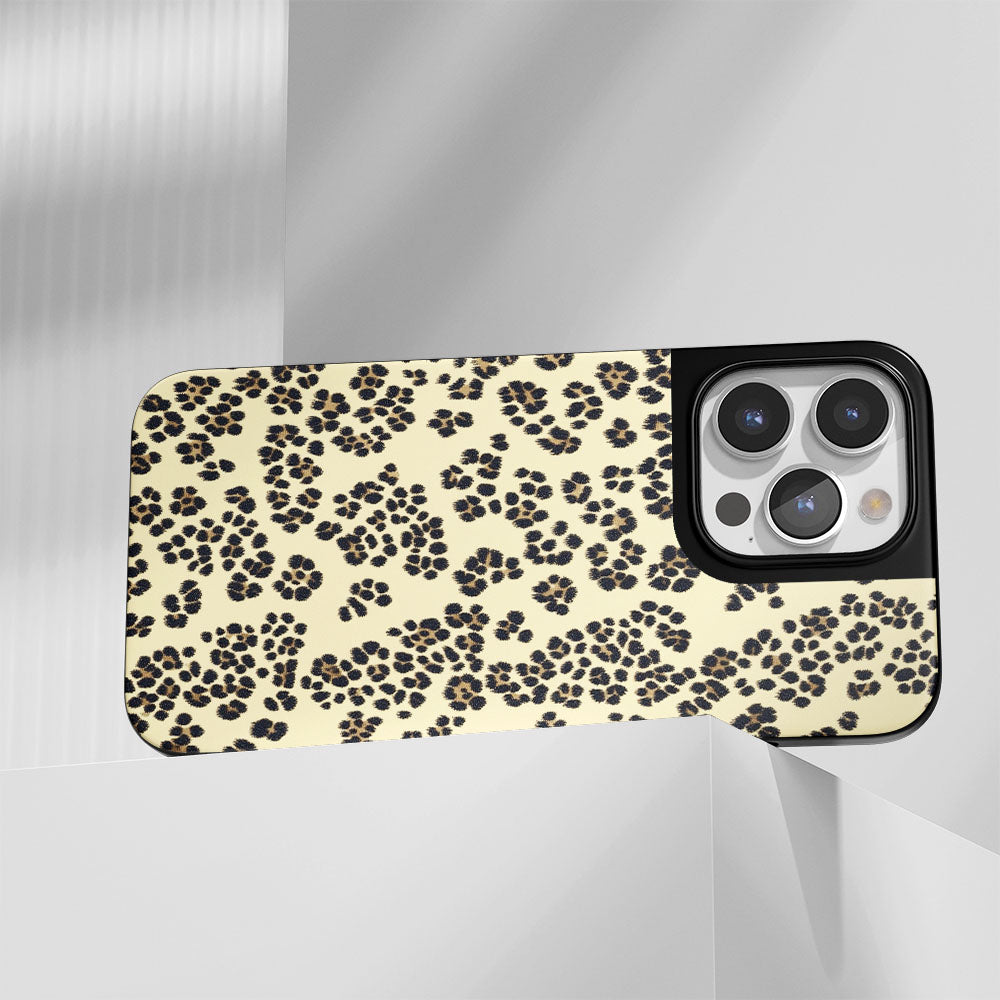 Industry-Level Tough Matte Leopard Print iPhone Case (MagSafe-Compatible)