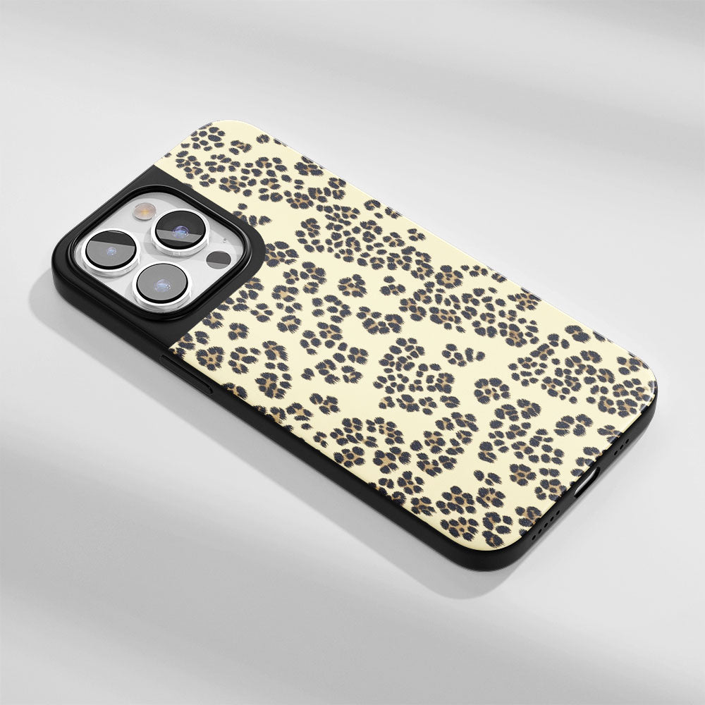 Industry-Level Tough Matte Leopard Print iPhone Case (MagSafe-Compatible)