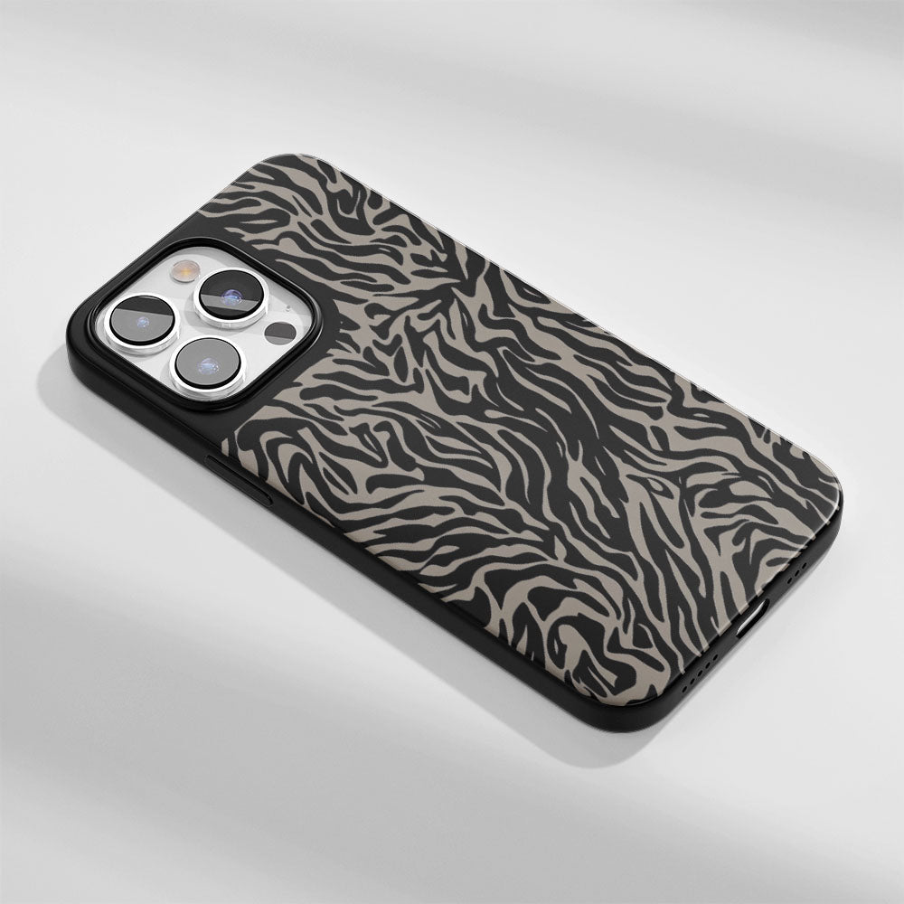 Industry-Level Tough Matte Tiger Stripes iPhone Case (MagSafe-Compatible)