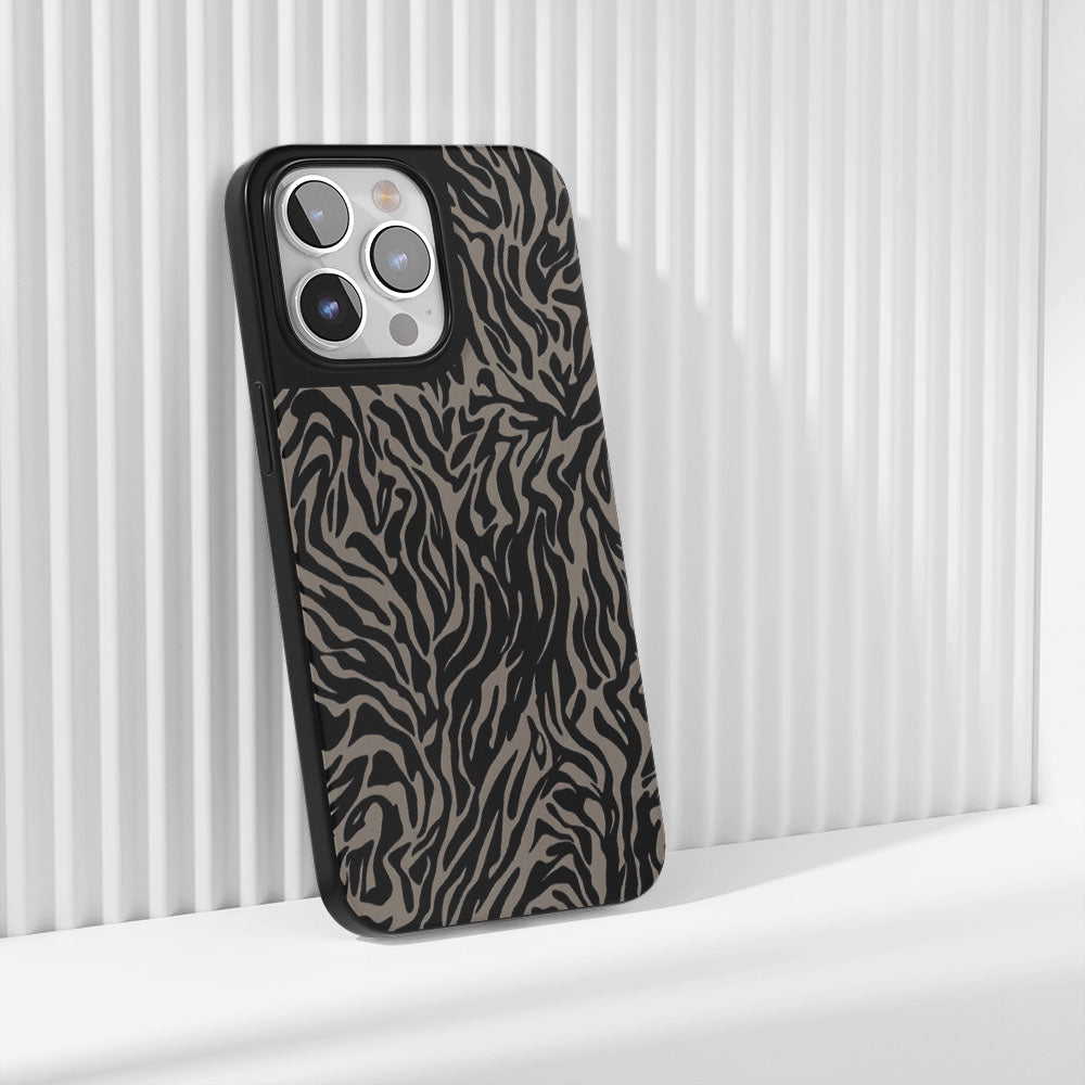 Industry-Level Tough Matte Tiger Stripes iPhone Case (MagSafe-Compatible)