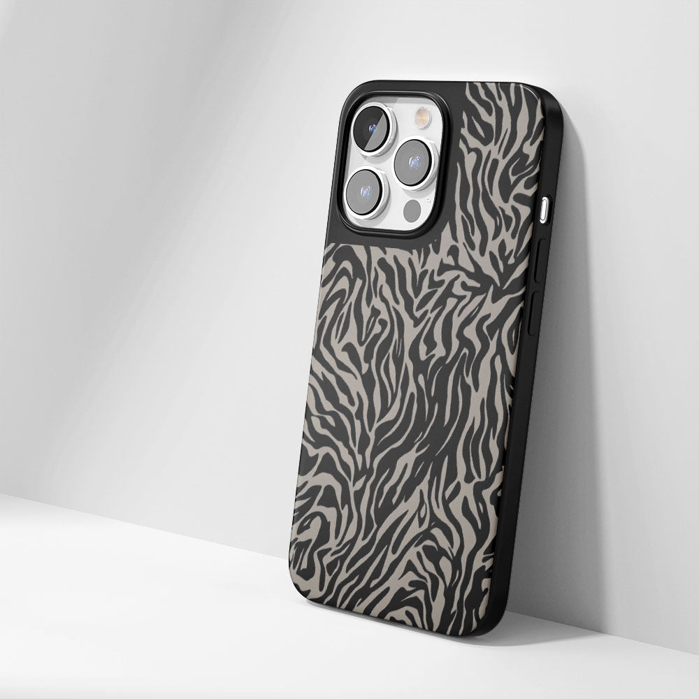 Industry-Level Tough Matte Tiger Stripes iPhone Case (MagSafe-Compatible)