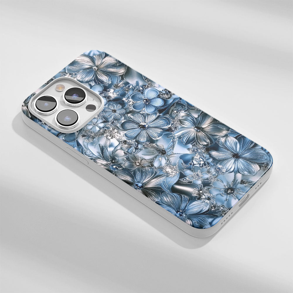 Latest 3rd-Generation Crystal Tough Glossy Flowers iPhone Case