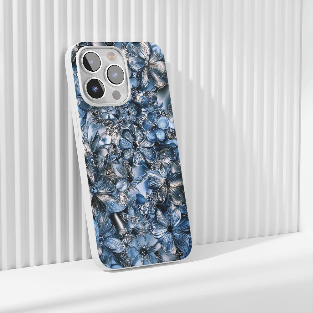 Latest 3rd-Generation Crystal Tough Glossy Flowers iPhone Case