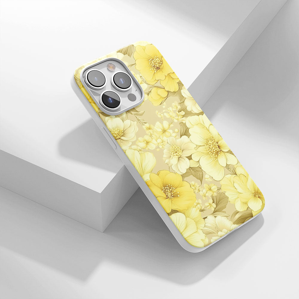 Latest 3rd-Generation Crystal Tough Glossy Flowers iPhone Case
