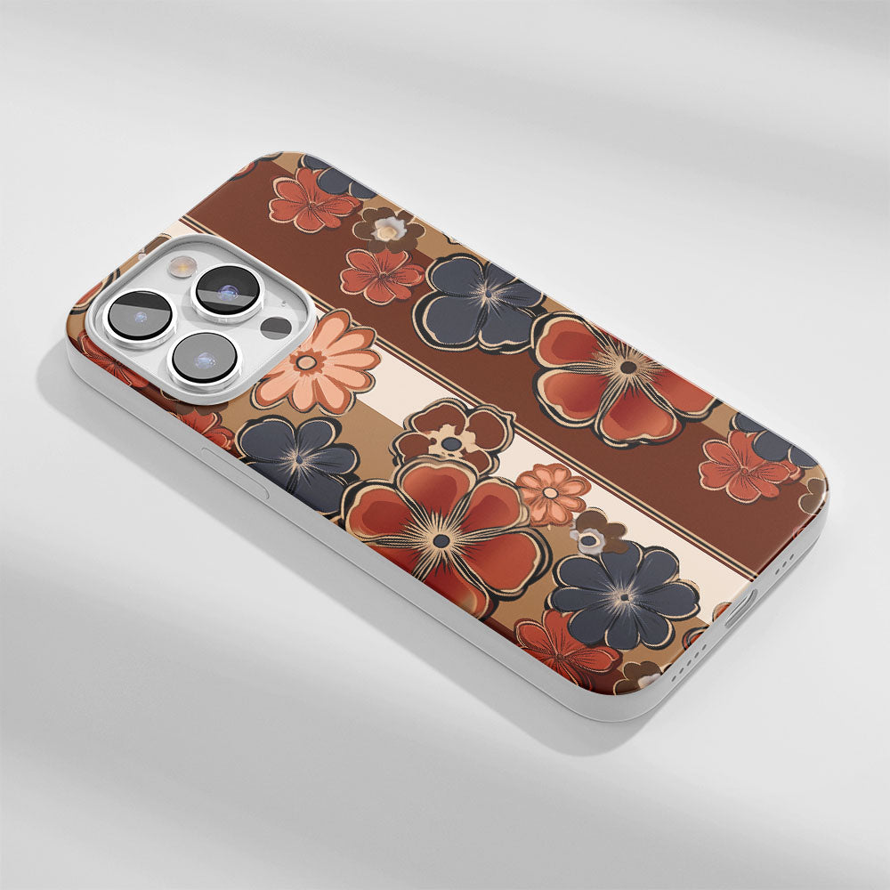 Latest 3rd-Generation Crystal Tough Glossy Flowers iPhone Case