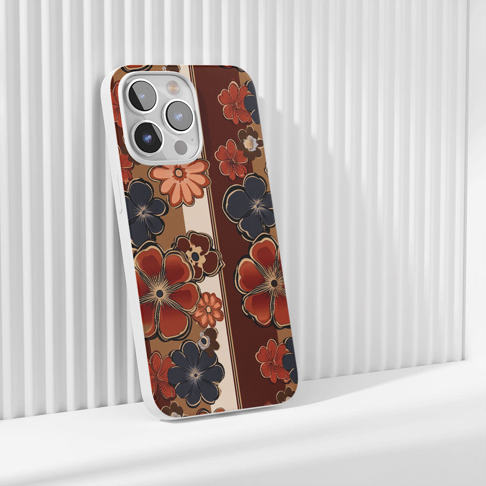 Latest 3rd-Generation Crystal Tough Glossy Flowers iPhone Case