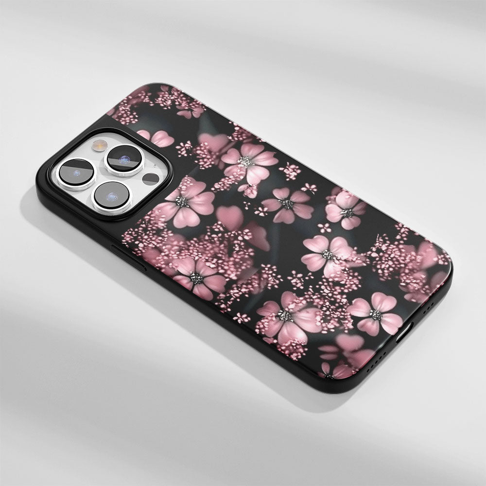 Industry-Level Tough Matte Flowers iPhone Case