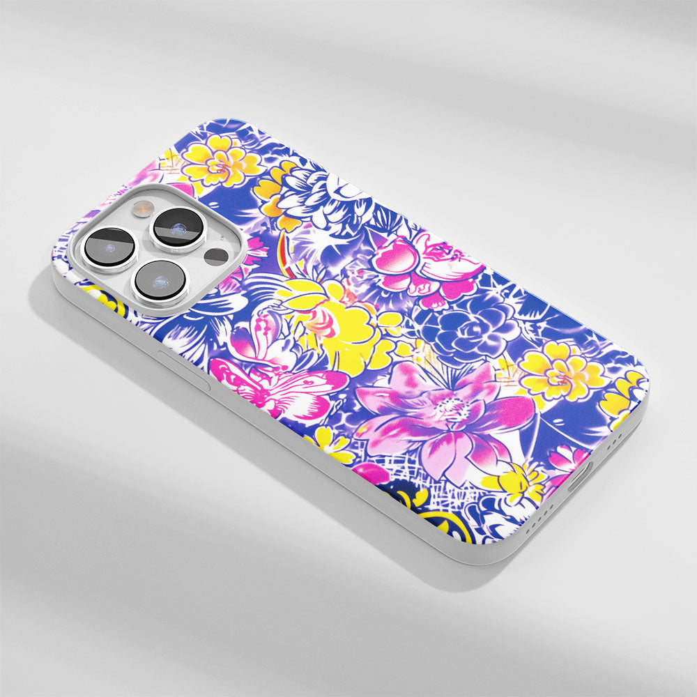 Latest 3rd-Generation Crystal Tough Glossy Flowers iPhone Case