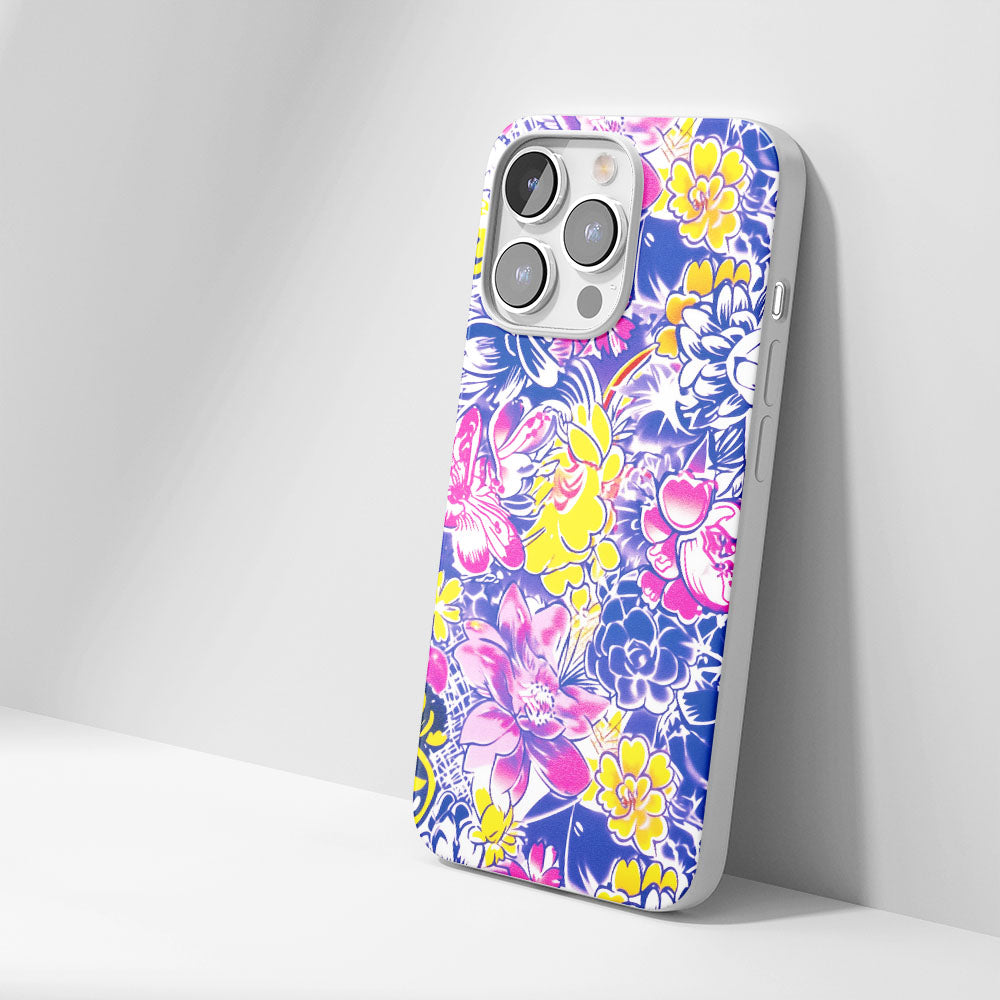 Latest 3rd-Generation Crystal Tough Glossy Flowers iPhone Case
