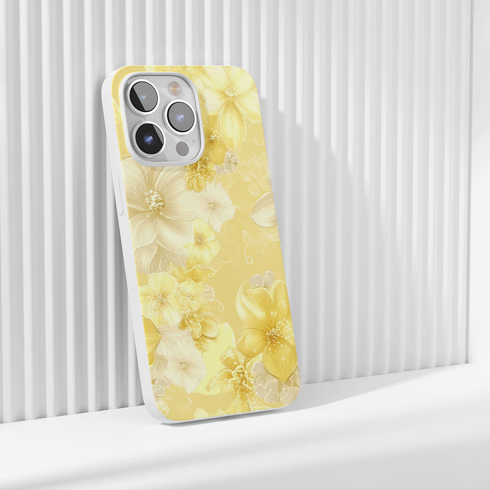 Latest 3rd-Generation Crystal Tough Glossy Flowers iPhone Case