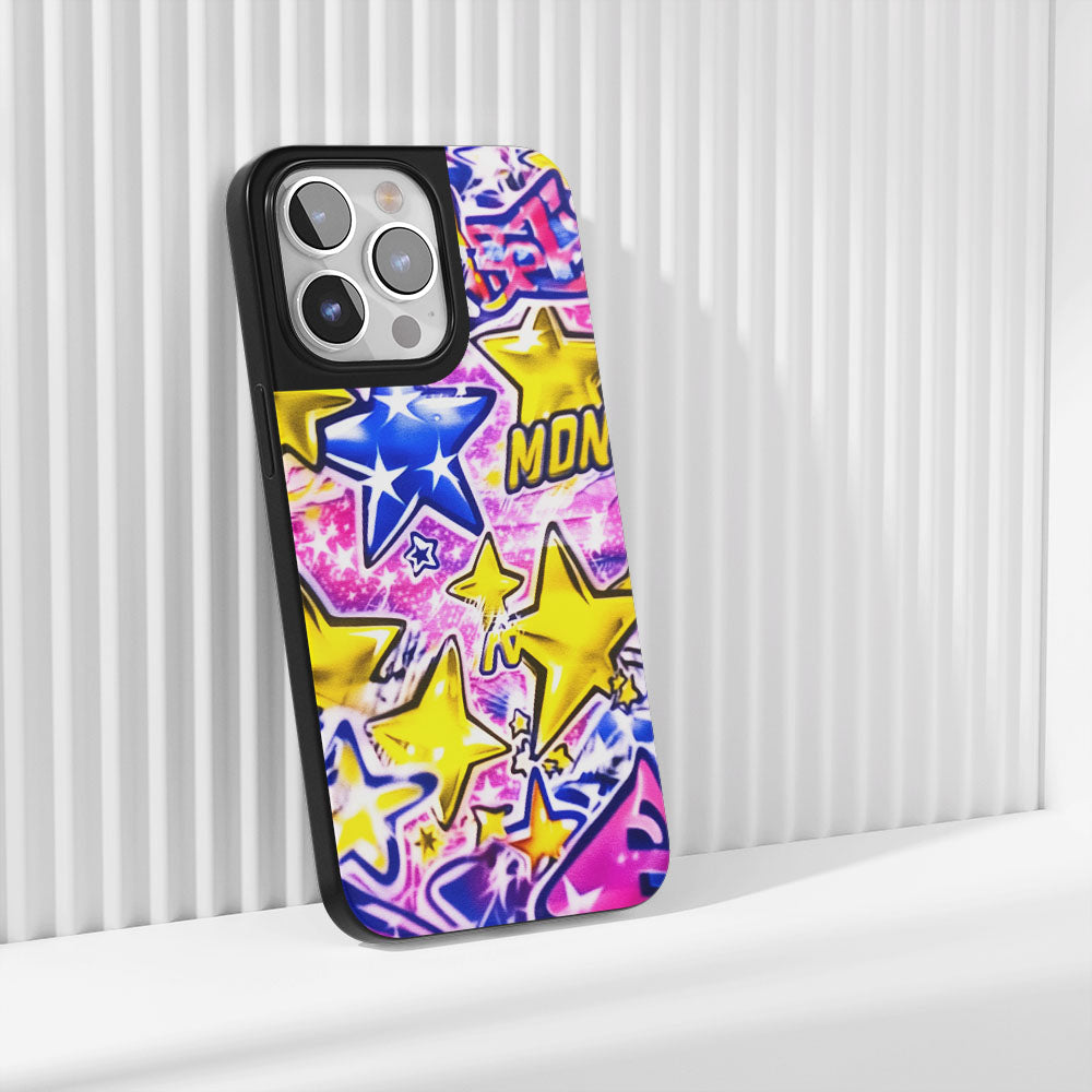 Industry-Level Tough Matte Stars iPhone Case (MagSafe-Compatible)