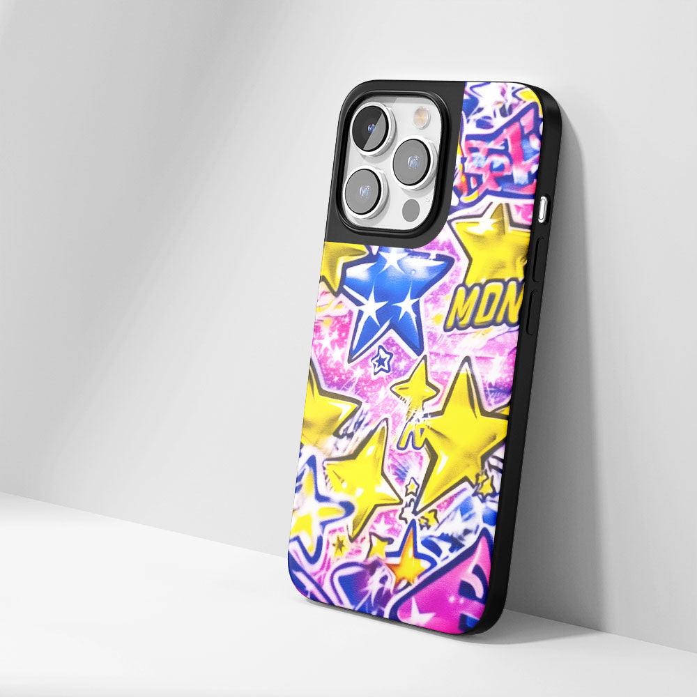 Industry-Level Tough Matte Stars iPhone Case (MagSafe-Compatible)
