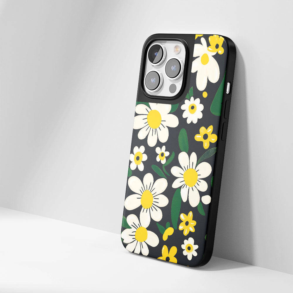 Industry-Level Tough Matte Flowers iPhone Case
