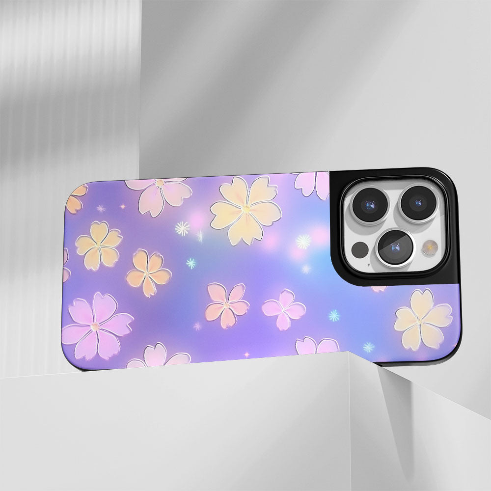 Industry-Level Tough Matte Flowers iPhone Case