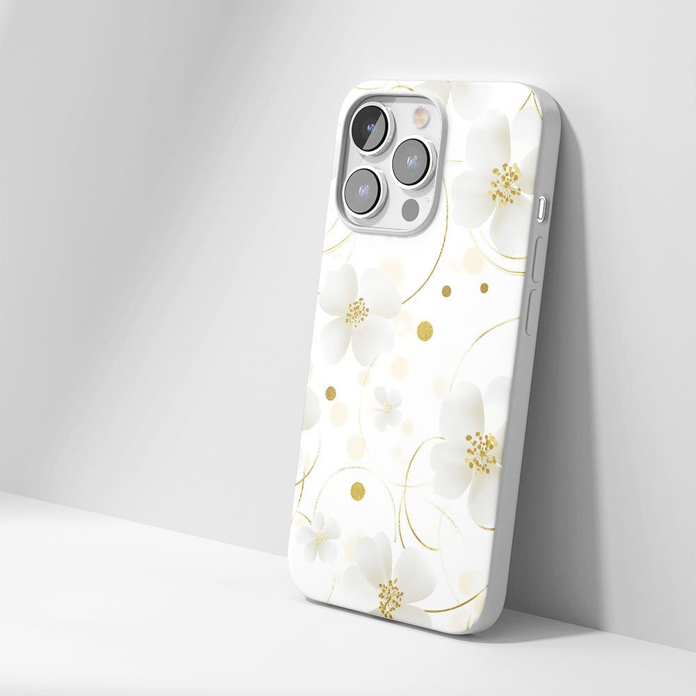 Latest 3rd-Generation Crystal Tough Glossy Flowers iPhone Case