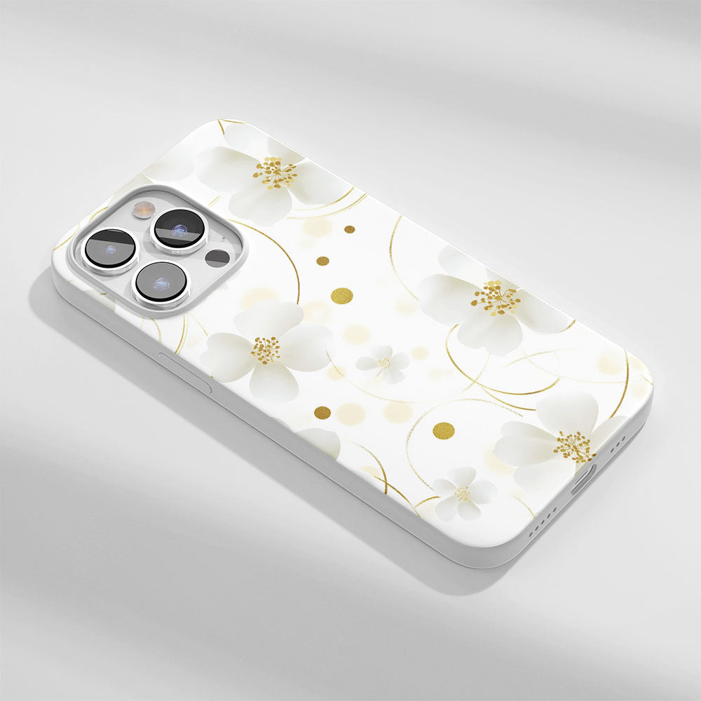 Latest 3rd-Generation Crystal Tough Glossy Flowers iPhone Case