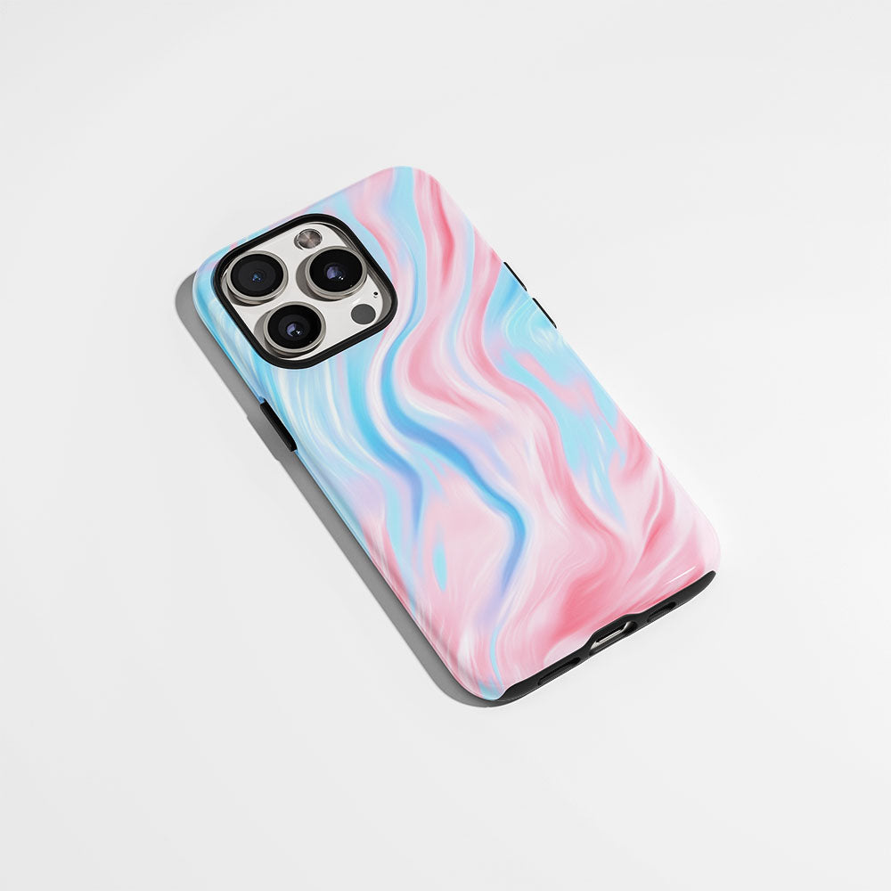 Double-Layer Semi-Handprinted Tough Matte Tiger Stripes iPhone Case