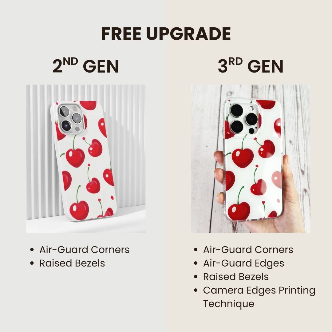 Latest 3rd-Generation Crystal Tough Glossy Flowers iPhone Case (MagSafe-Compatible)