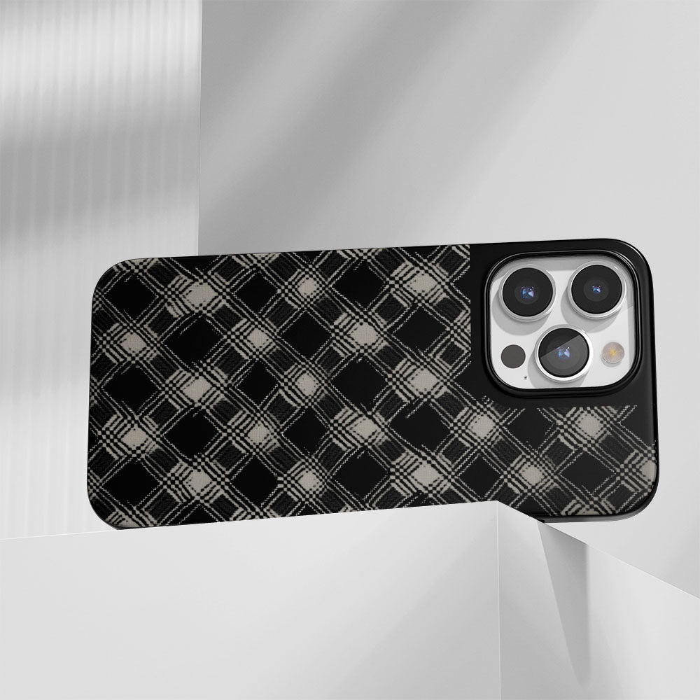 Industry-Level Tough Matte Checks iPhone Case