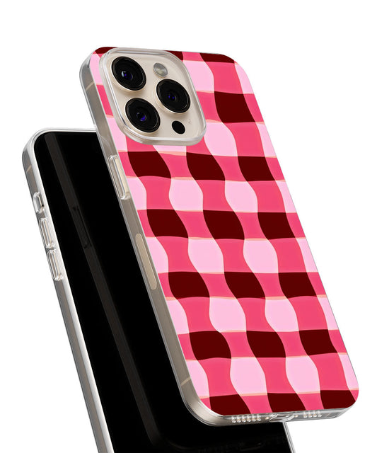 Latest 3rd-Generation Crystal Tough Glossy Checks iPhone Case (MagSafe-Compatible)