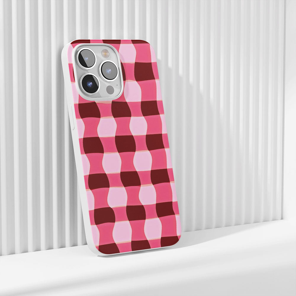 Latest 3rd-Generation Crystal Tough Glossy Checks iPhone Case