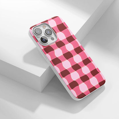 Latest 3rd-Generation Crystal Tough Glossy Checks iPhone Case