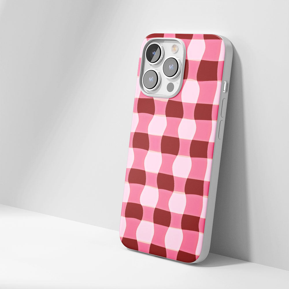 Latest 3rd-Generation Crystal Tough Glossy Checks iPhone Case