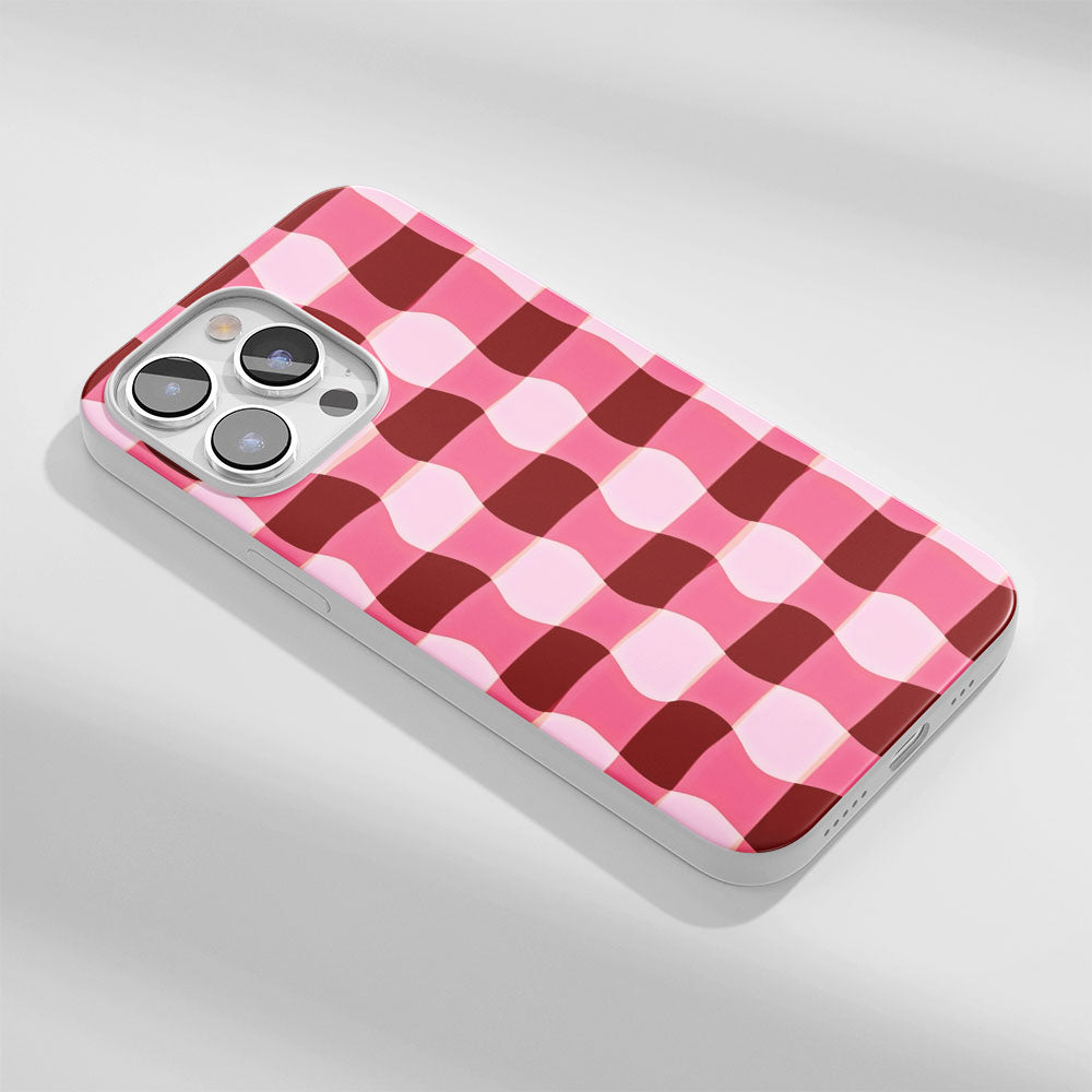 Latest 3rd-Generation Crystal Tough Glossy Checks iPhone Case