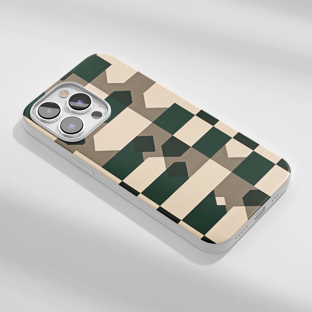 Latest 3rd-Generation Crystal Tough Glossy Checks iPhone Case