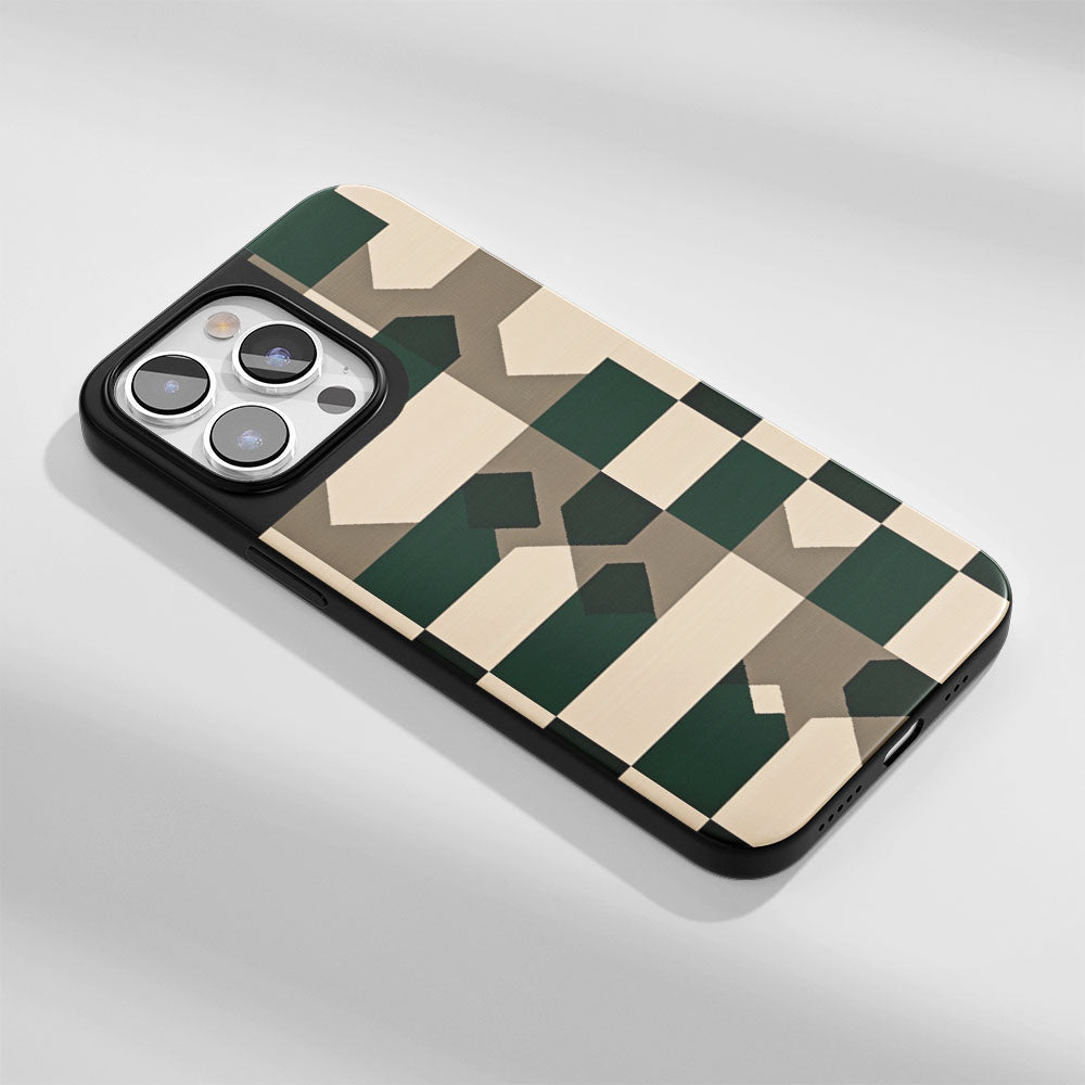 Industry-Level Tough Matte Checks iPhone Case