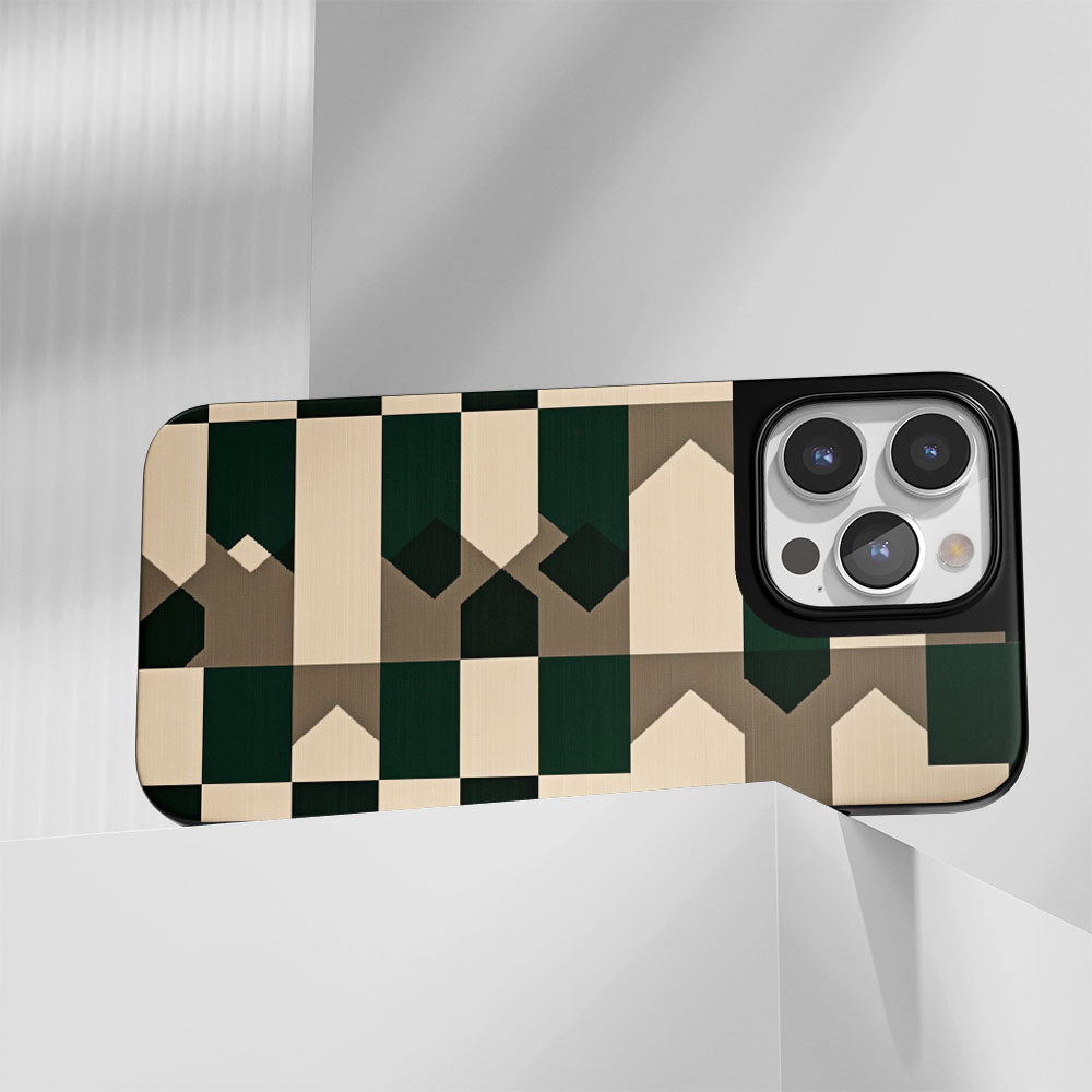 Industry-Level Tough Matte Checks iPhone Case