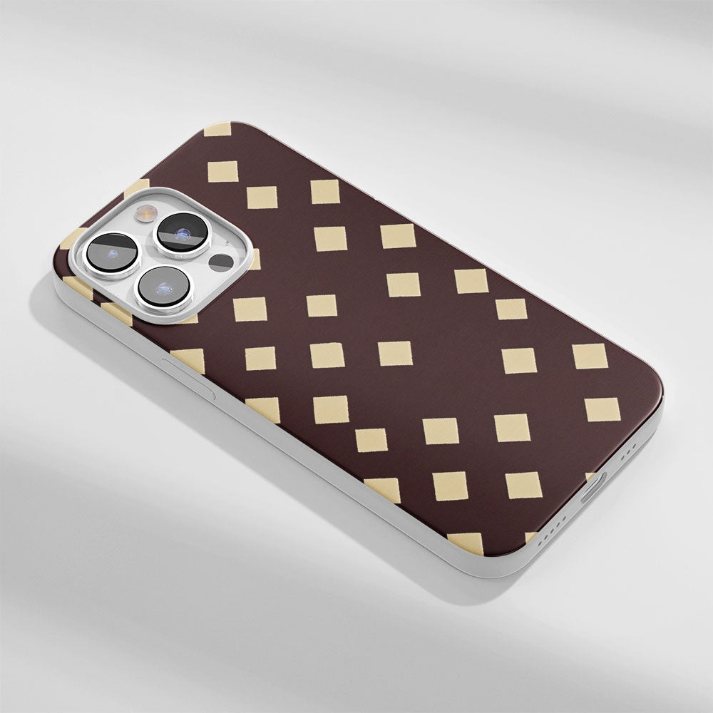 Latest 3rd-Generation Crystal Tough Glossy Checks iPhone Case