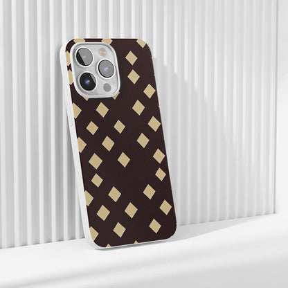 Latest 3rd-Generation Crystal Tough Glossy Checks iPhone Case