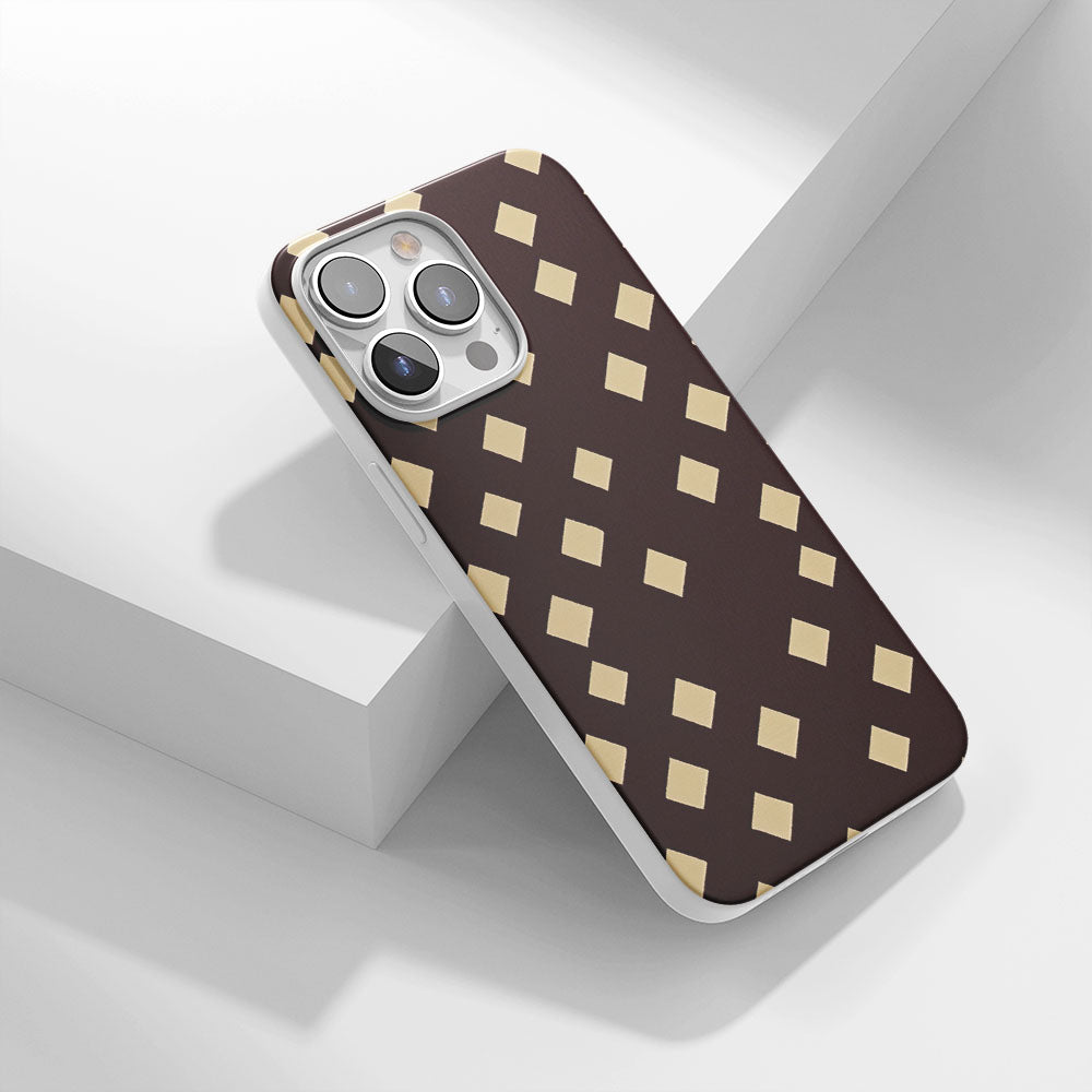 Latest 3rd-Generation Crystal Tough Glossy Checks iPhone Case