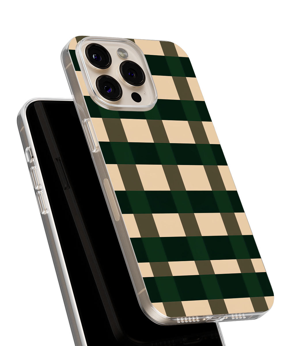 Latest 3rd-Generation Crystal Tough Glossy Checks iPhone Case (MagSafe-Compatible)