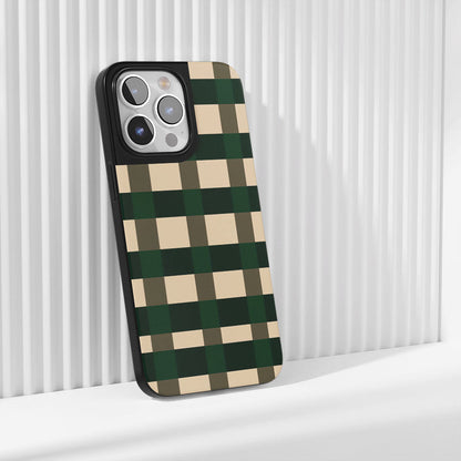 Industry-Level Tough Matte Checks iPhone Case