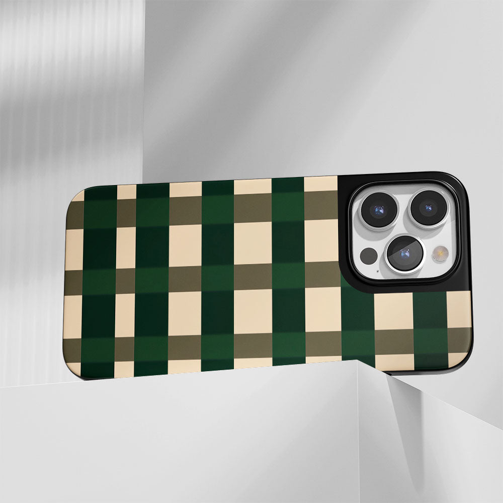 Industry-Level Tough Matte Checks iPhone Case