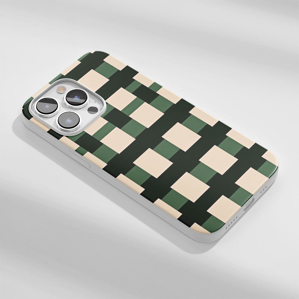 Latest 3rd-Generation Crystal Tough Glossy Checks iPhone Case