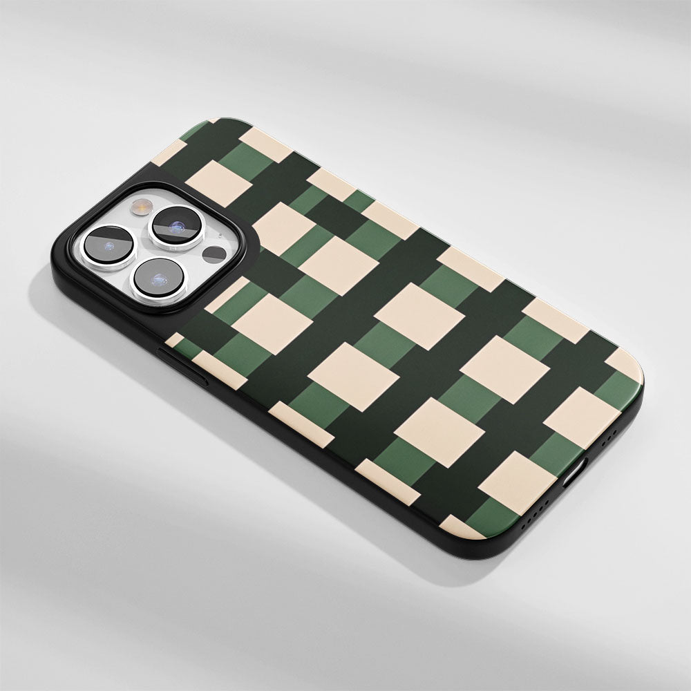 Industry-Level Tough Matte Checks iPhone Case