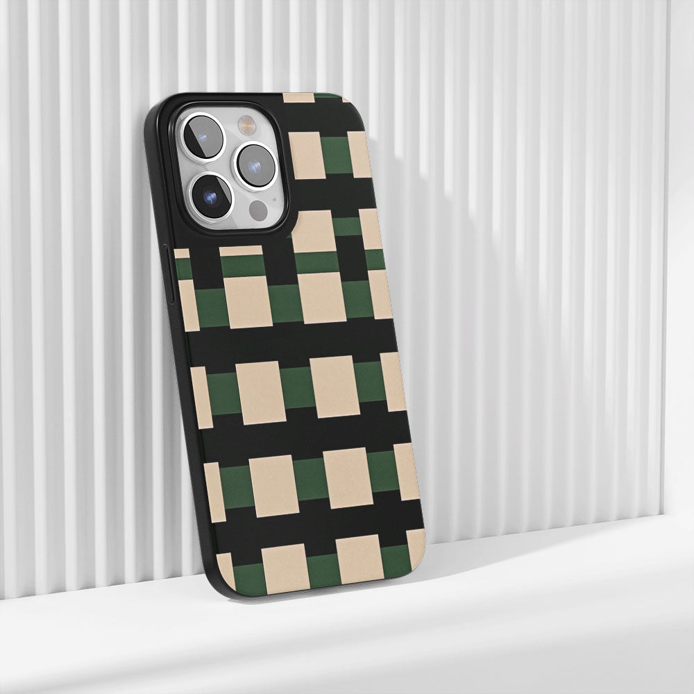 Industry-Level Tough Matte Checks iPhone Case