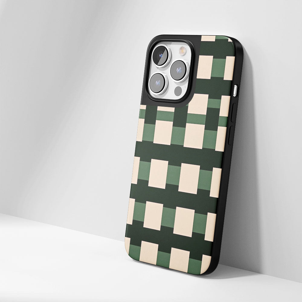 Industry-Level Tough Matte Checks iPhone Case