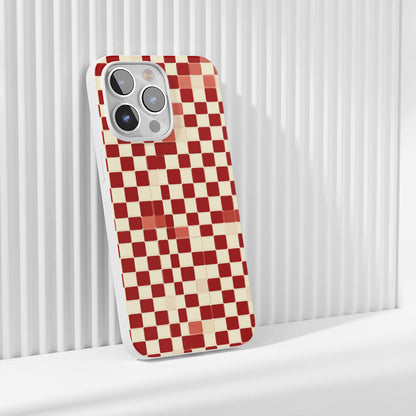 Latest 3rd-Generation Crystal Tough Glossy Checks iPhone Case