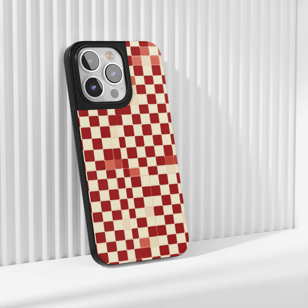 Industry-Level Tough Matte Checks iPhone Case