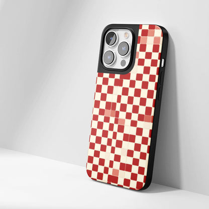 Industry-Level Tough Matte Checks iPhone Case