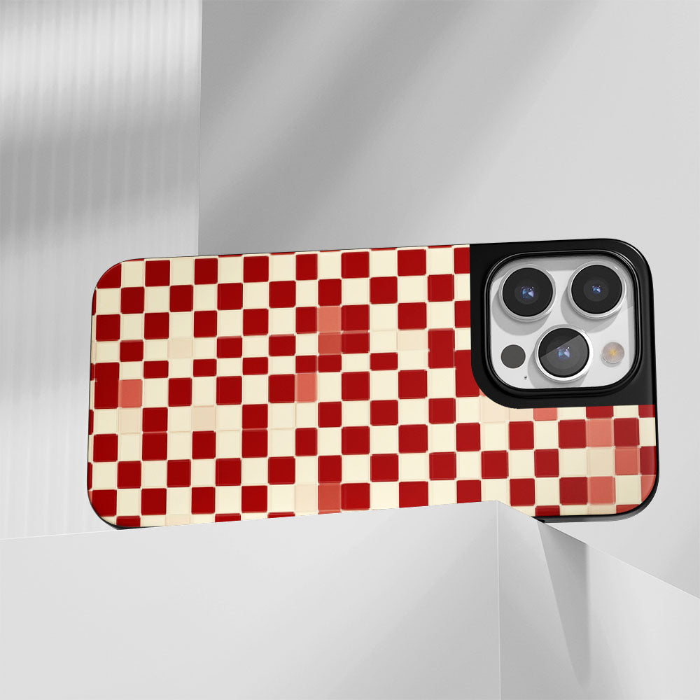 Industry-Level Tough Matte Checks iPhone Case