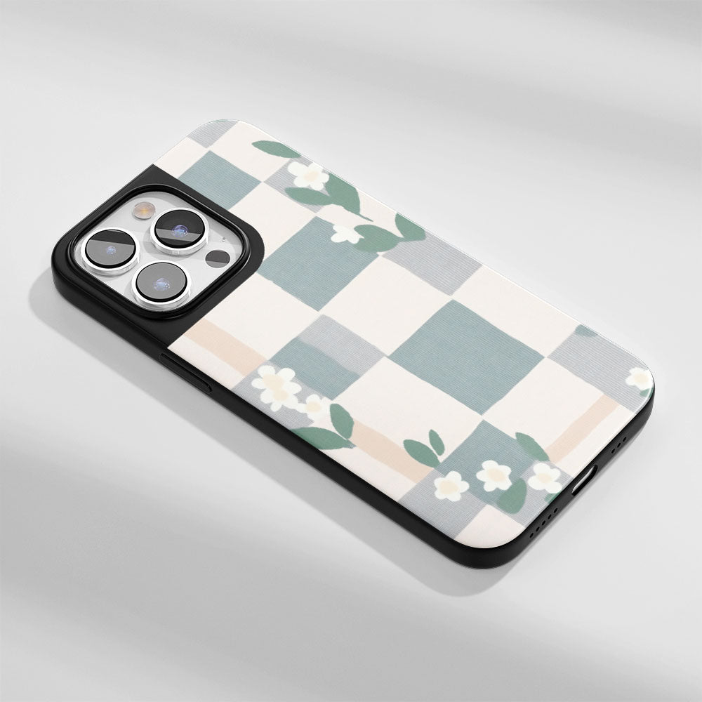 Industry-Level Tough Matte Checks iPhone Case