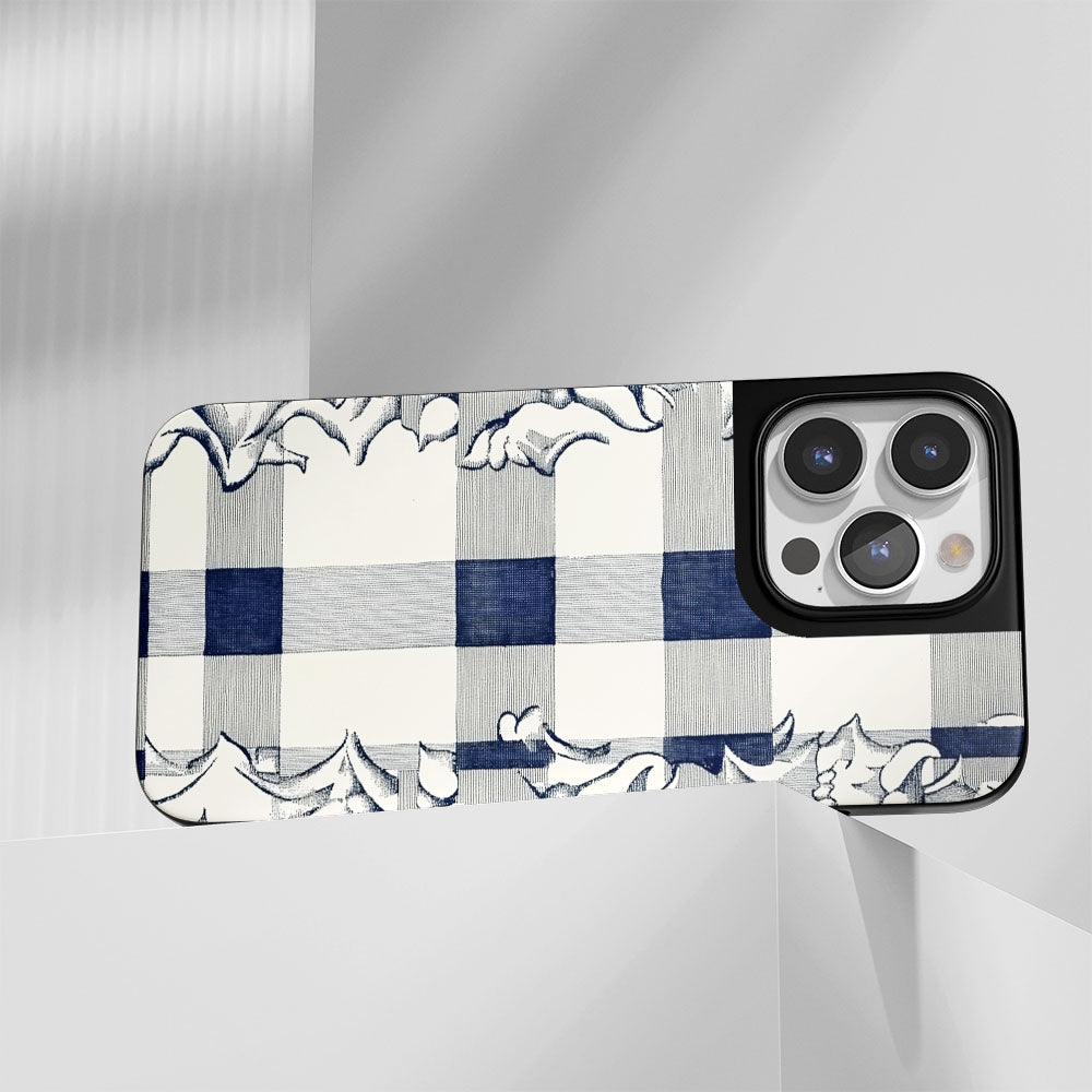 Industry-Level Tough Matte Checks iPhone Case