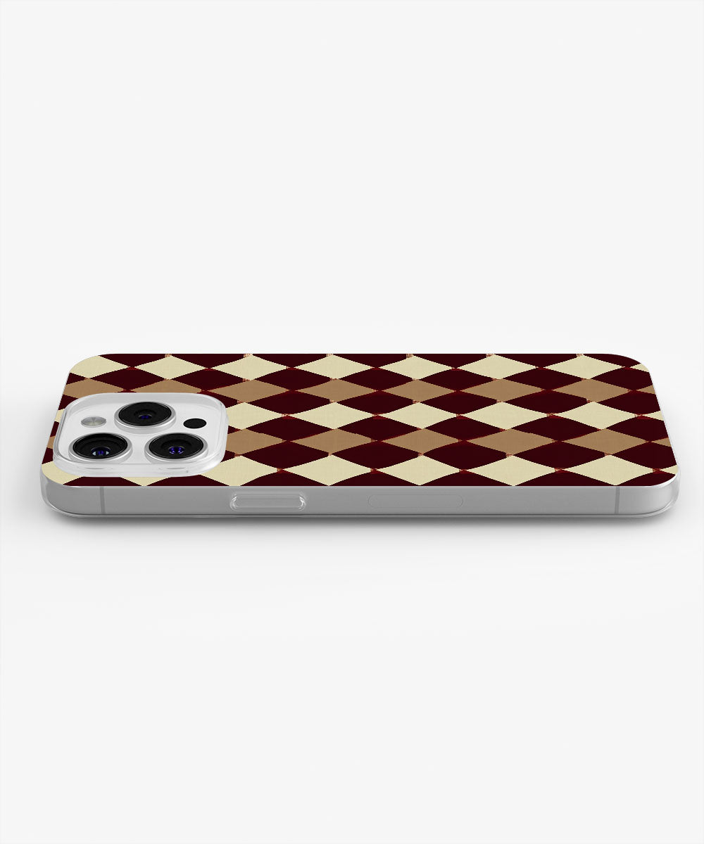 Latest 3rd-Generation Crystal Tough Glossy Checks iPhone Case (MagSafe-Compatible)