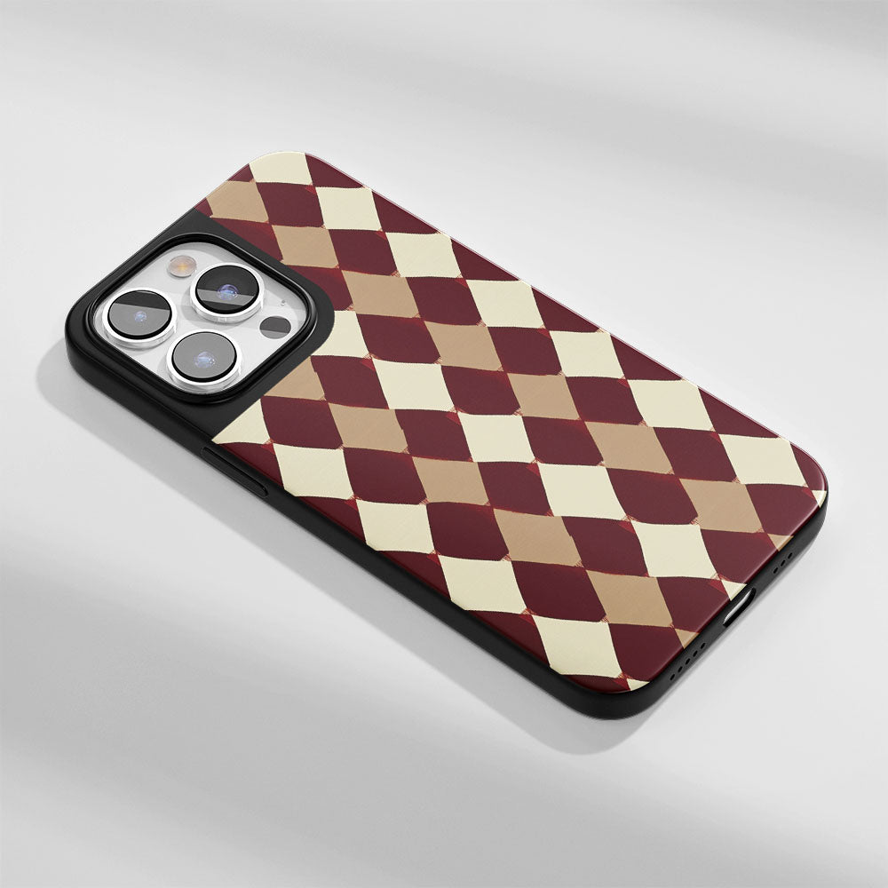 Industry-Level Tough Matte Checks iPhone Case