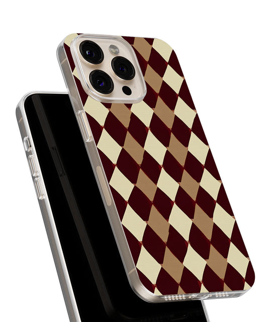 Latest 3rd-Generation Crystal Tough Glossy Checks iPhone Case (MagSafe-Compatible)